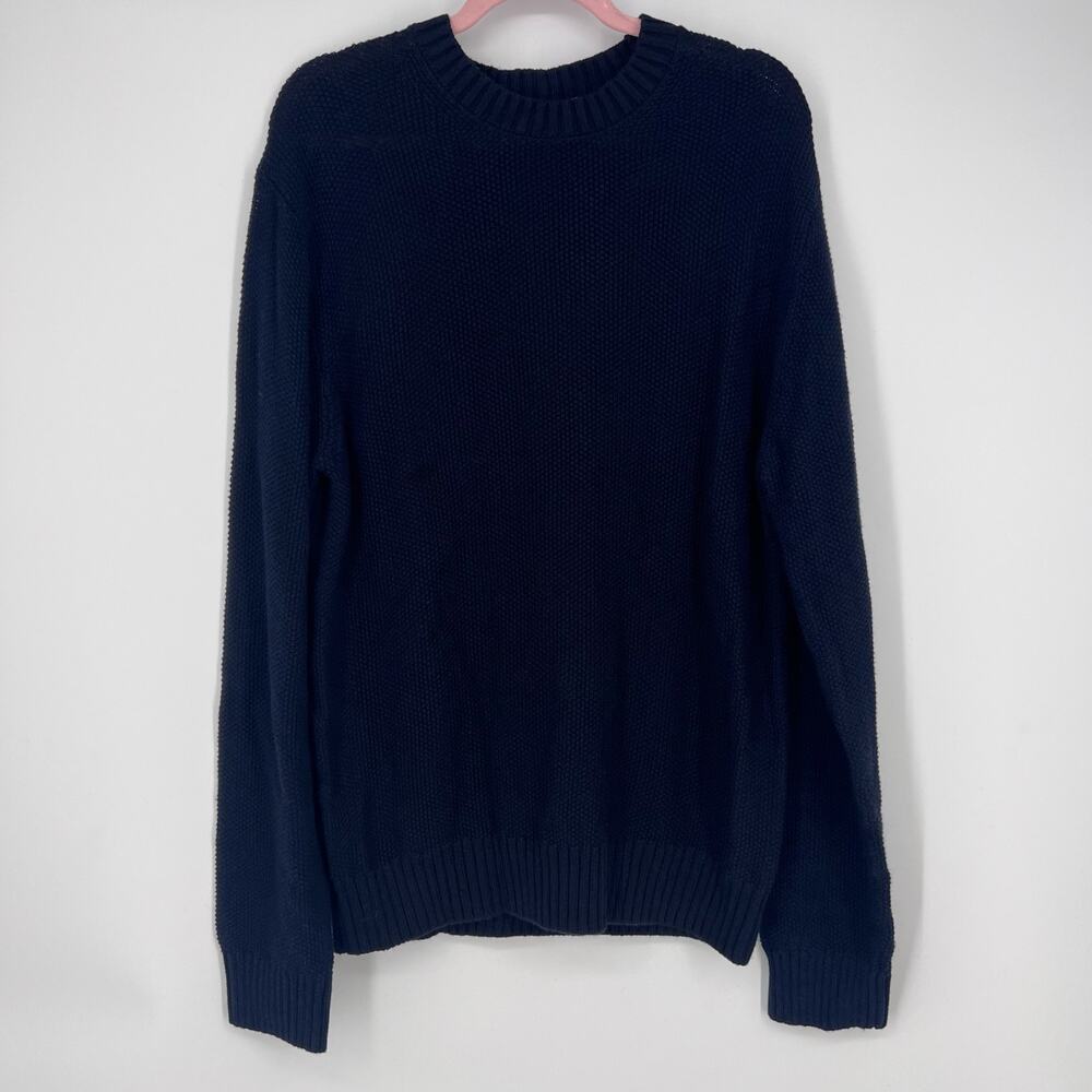 Slate & Stone Textured Weave Crewneck Sweater Mens Sz Large